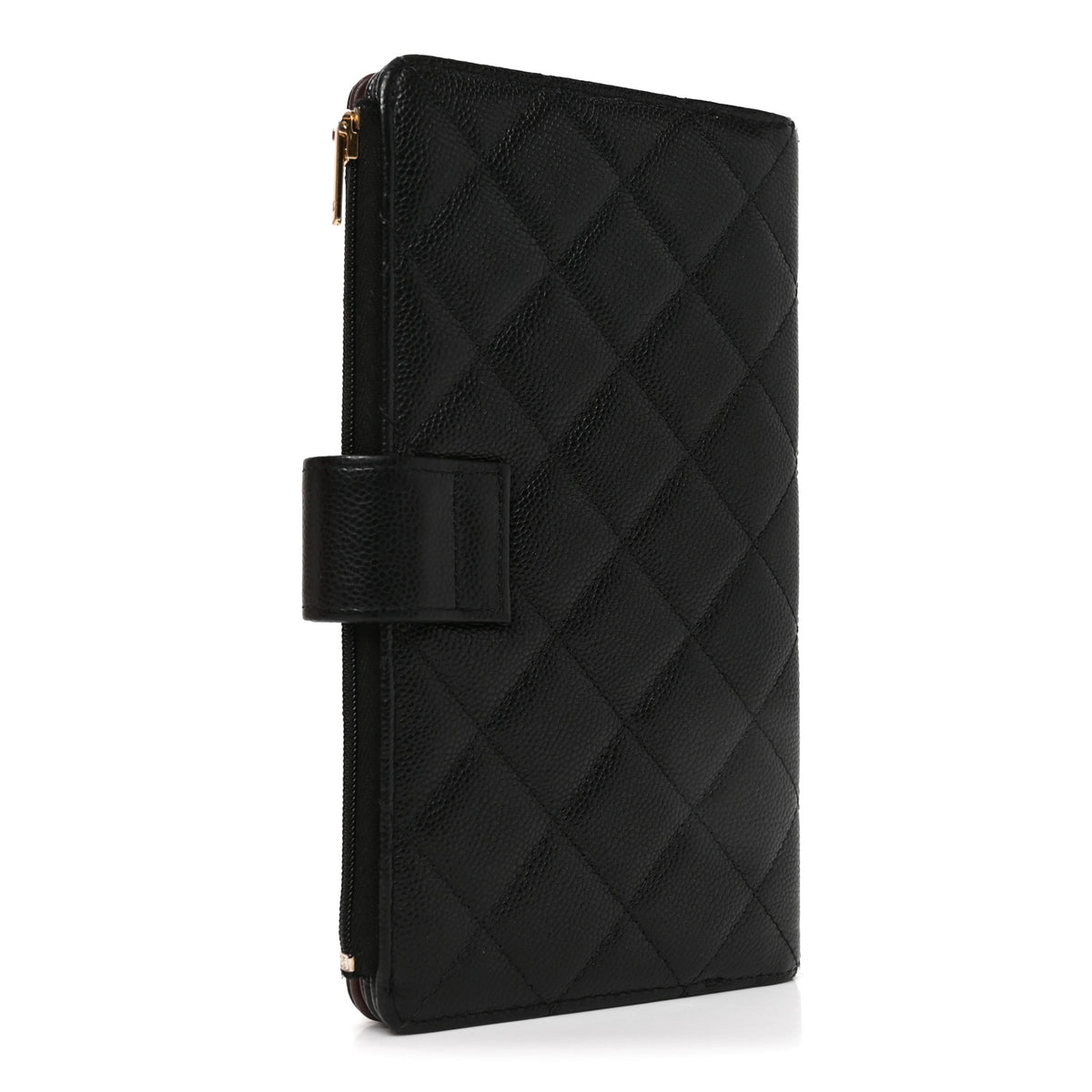 Chanel Caviar Quilted Long Zipped Wallet Black 3 of 8