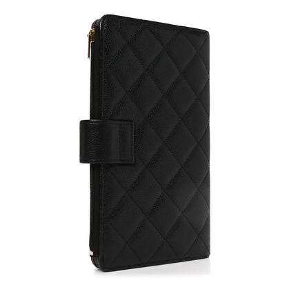 Chanel Caviar Quilted Long Zipped Wallet Black 3 of 8