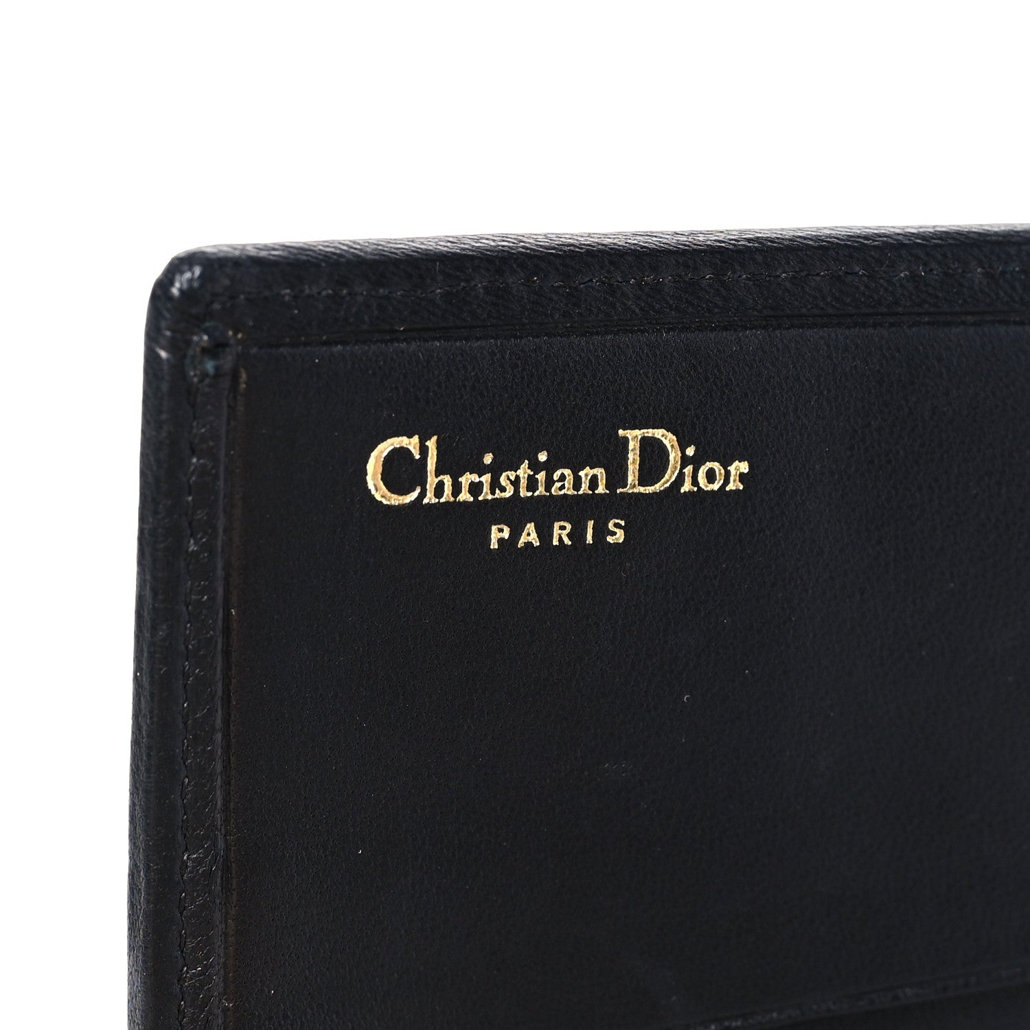 Christian Dior Lambskin Cannage Lady Dior Flap Wallet Black 6 of 7