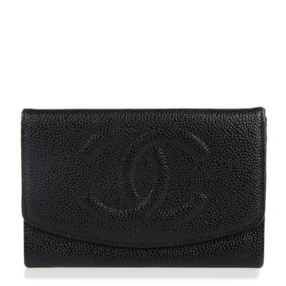 Chanel Caviar Timeless CC Wallet Black 1 of 8