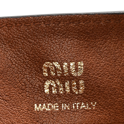 Miu Miu Distressed Nappa Pouch Oak 6 of 10