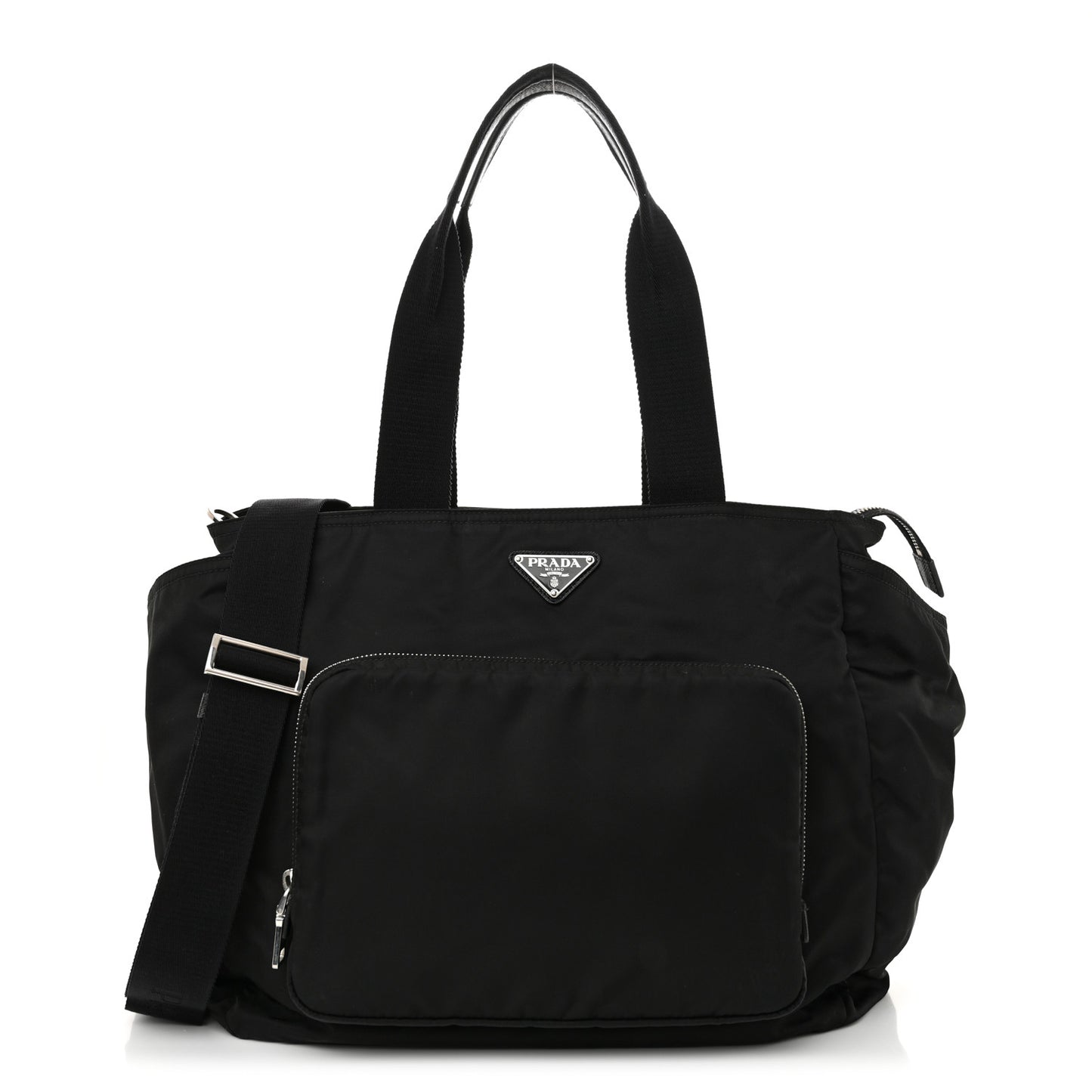 Tessuto Nylon Diaper Bag Black