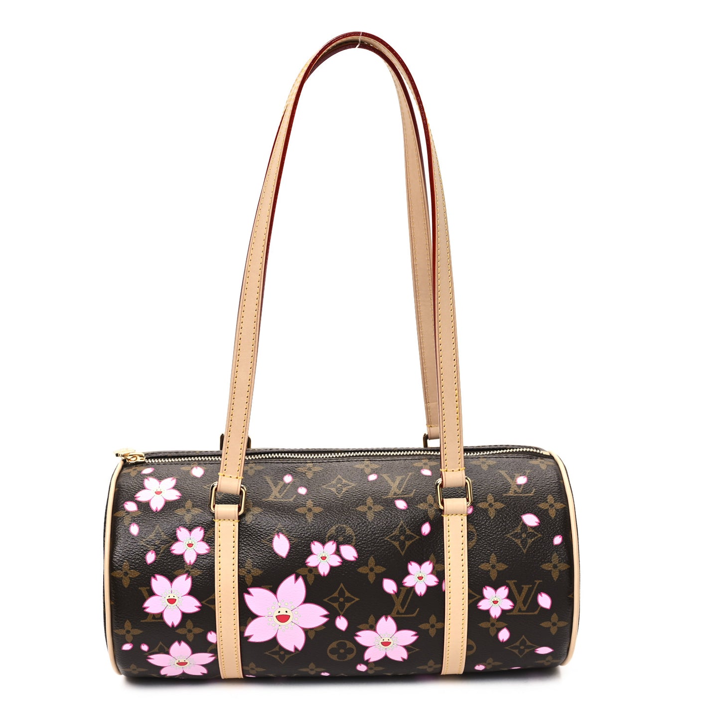 LV X TM Monogram Cherry Blossom Papillon Sakura Brown