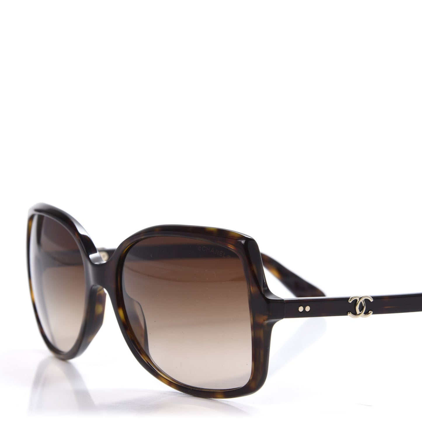Square CC Logo Sunglasses 5245 Tortoise