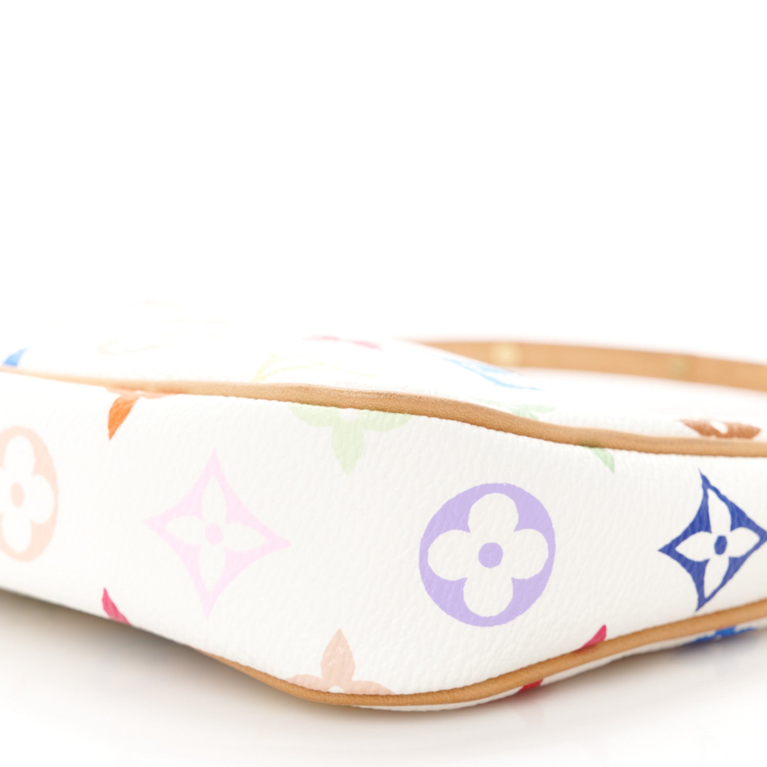 Louis Vuitton Monogram Multicolor Pochette Accessories White 9 of 12
