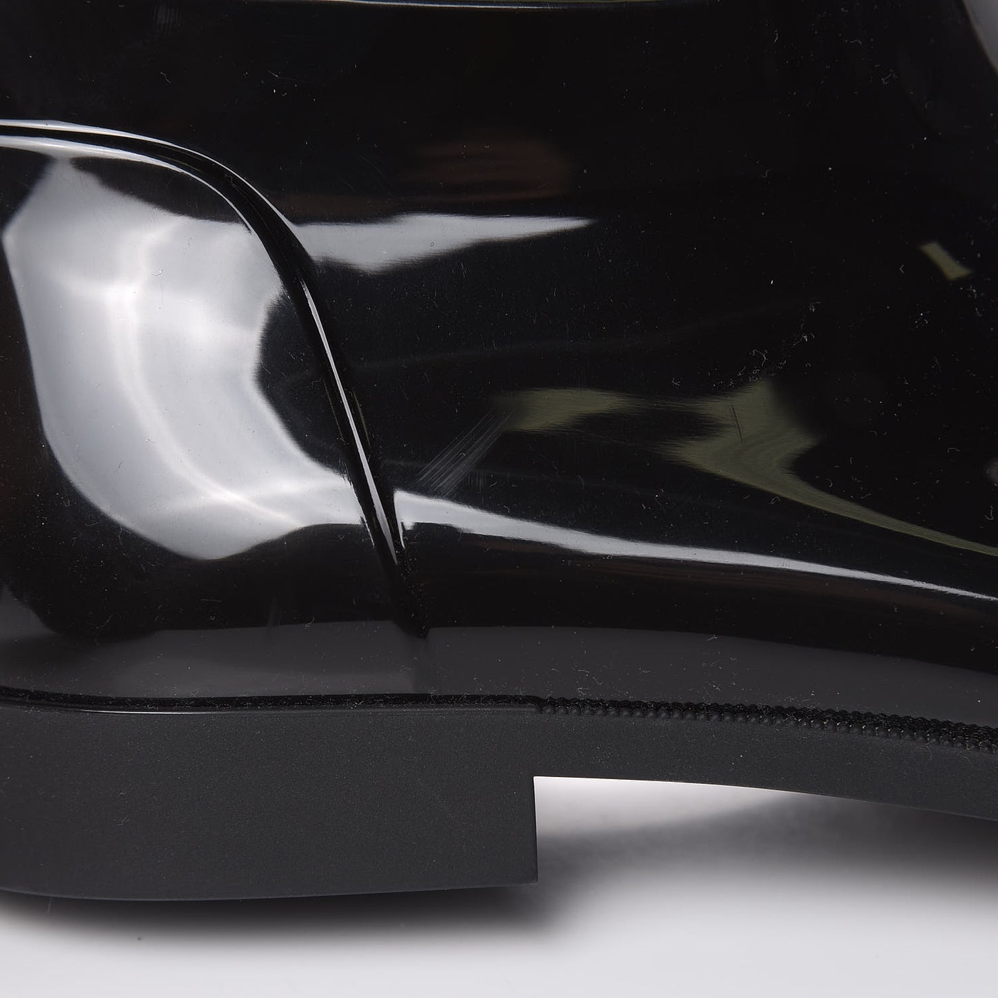 Rubber Embossed Monogram Drops High Rain Boots 39 Black