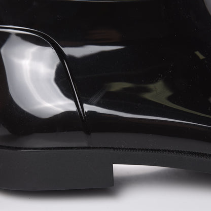 Louis Vuitton Rubber Embossed Monogram Drops High Rain Boots 39 Black 8 of 9