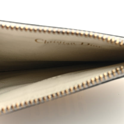 Christian Dior Metallic Calfskin D-Fence Card Holder Silver 5 of 6