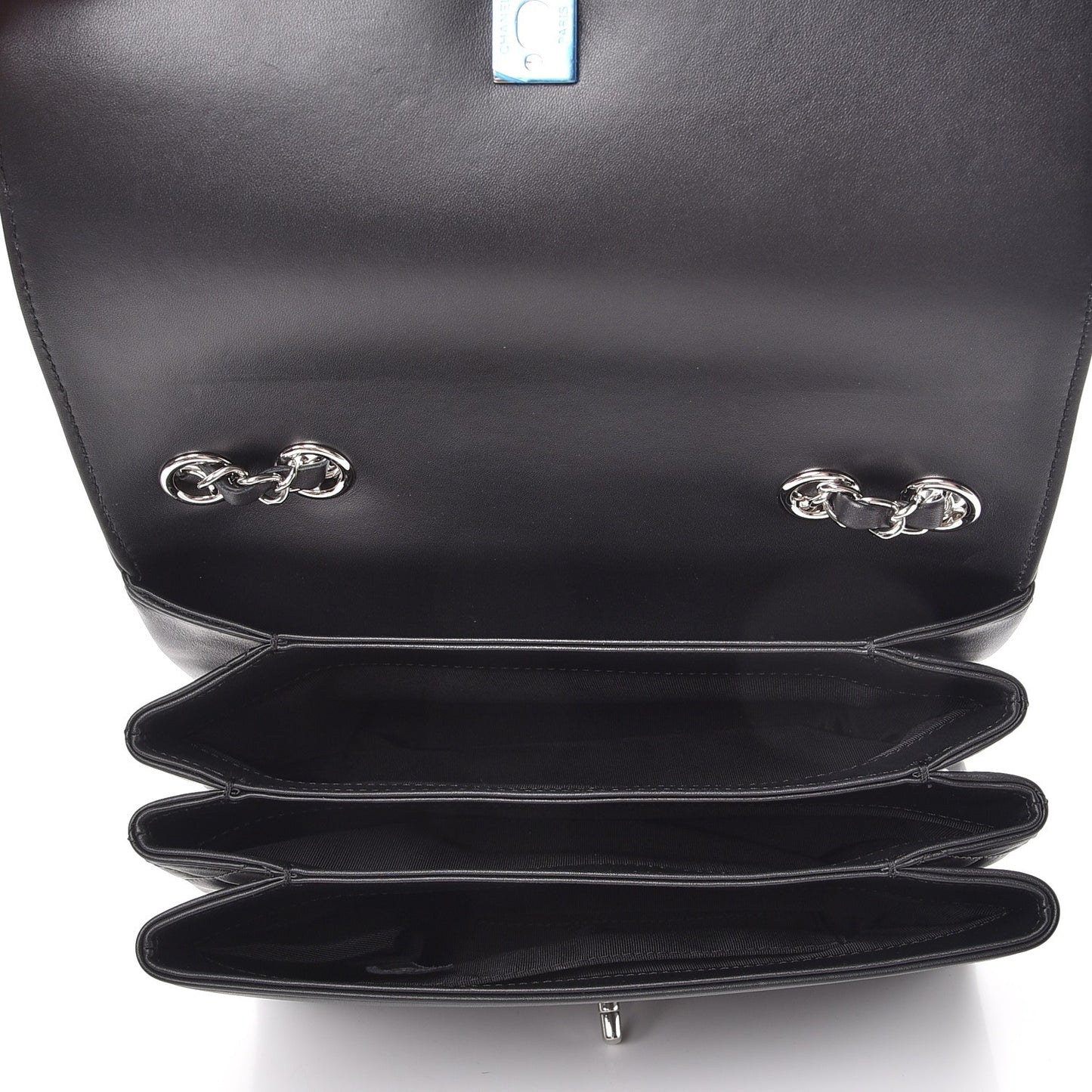 Calfskin Small Tramezzo Flap Black
