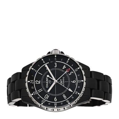 Chanel Stainless Steel Matte Ceramic 41mm J12 GMT Automatic Watch Black 2 of 5