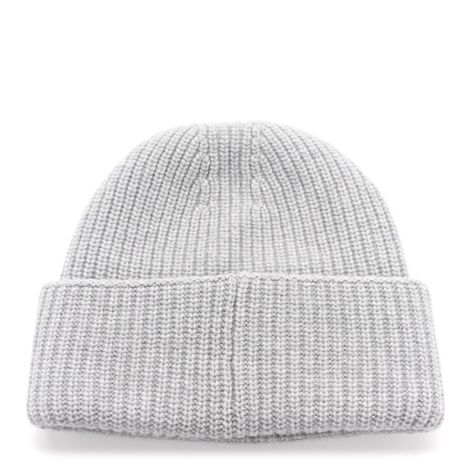 Chanel Wool Cashmere CC Beanie Hat Light Grey Fuchsia 5 of 10