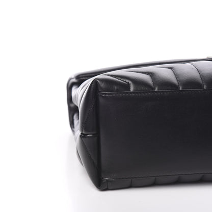 Saint Laurent Calfskin Y Quilted Monogram Medium Loulou Chain Satchel Black 7 of 9