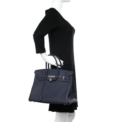 Hermes Togo Birkin 35 Bleu Nuit 2 of 12