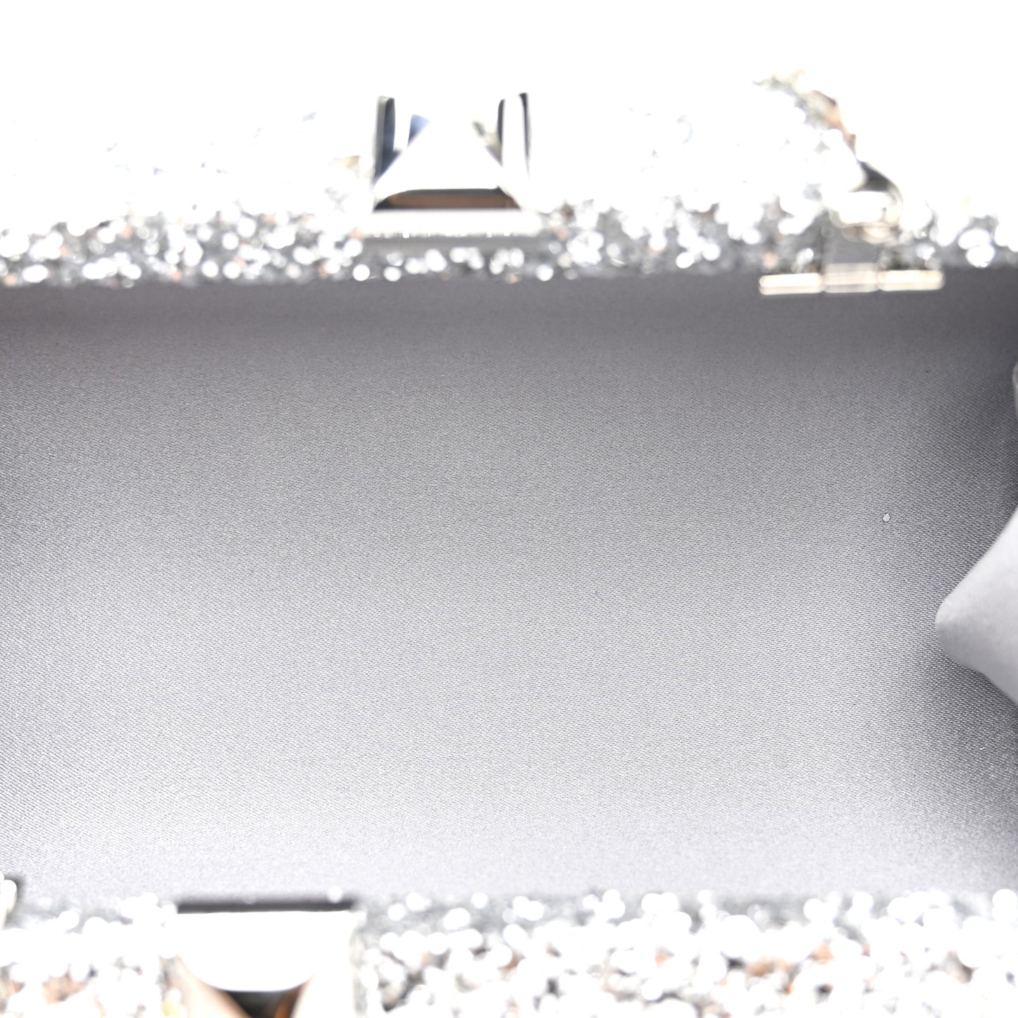 Glitter Celeste Clutch Silver