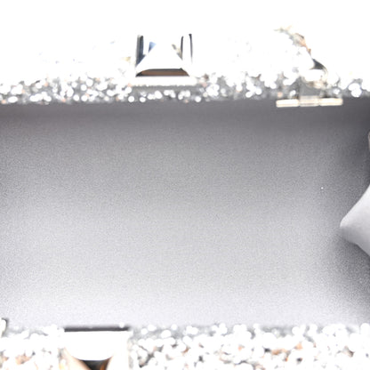 Jimmy Choo Glitter Celeste Clutch Silver 5 of 9