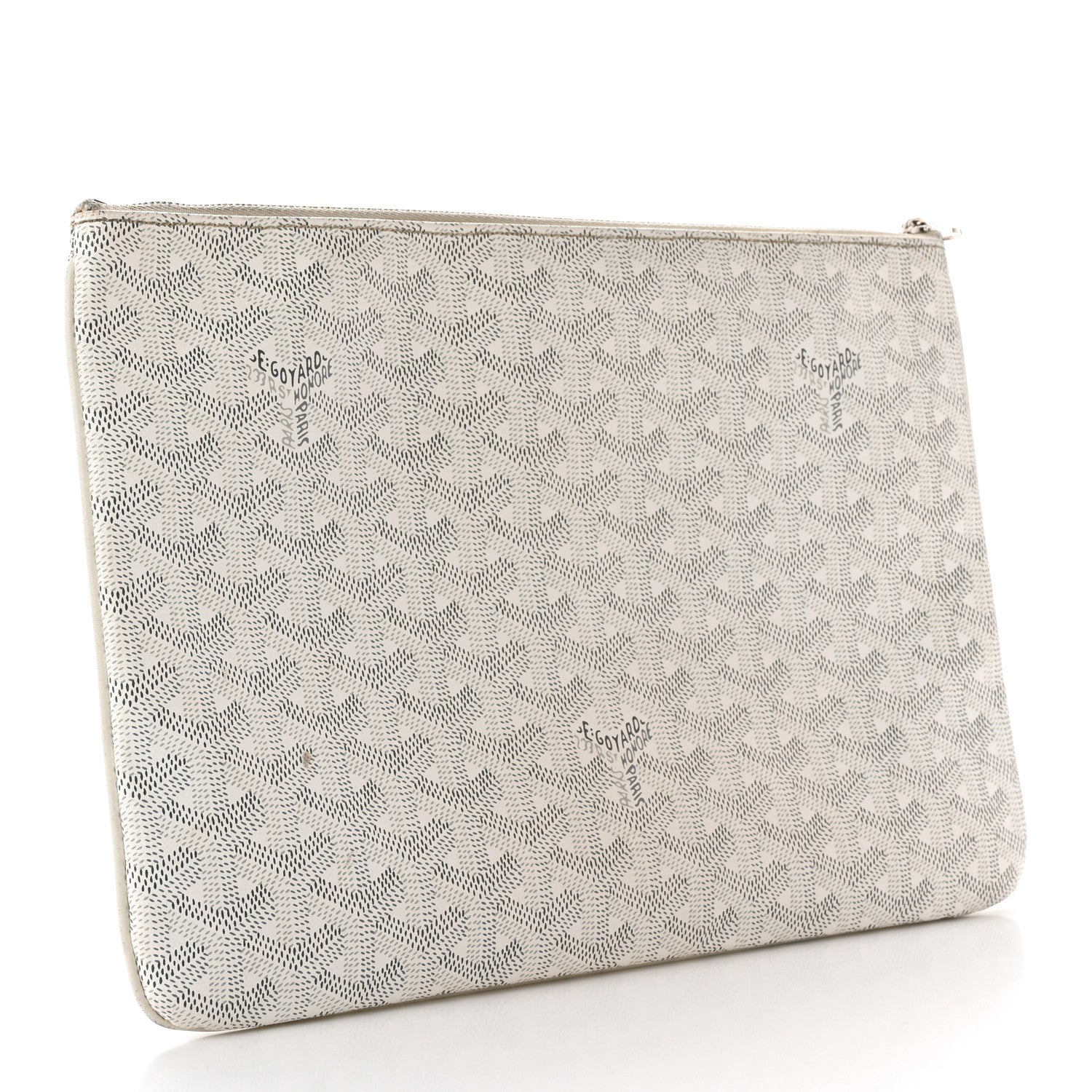 Goyard Goyardine Senat Pochette MM White 3 of 14