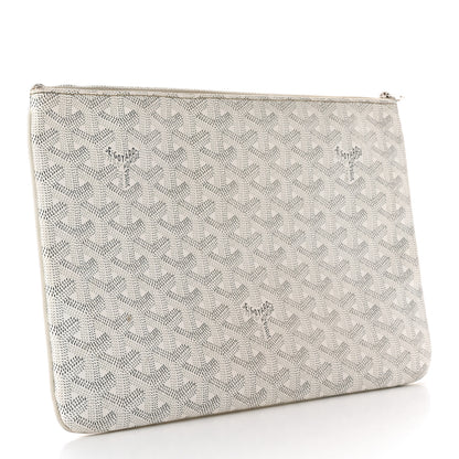 Goyard Goyardine Senat Pochette MM White 3 of 14