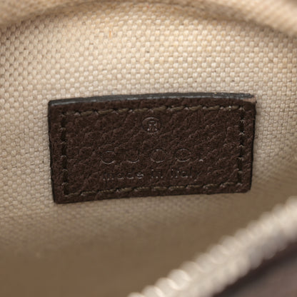 Gucci GG Supreme Monogram Textured Calfskin Web Small Attache Shoulder Bag Beige Ebony New Acero 6 of 11