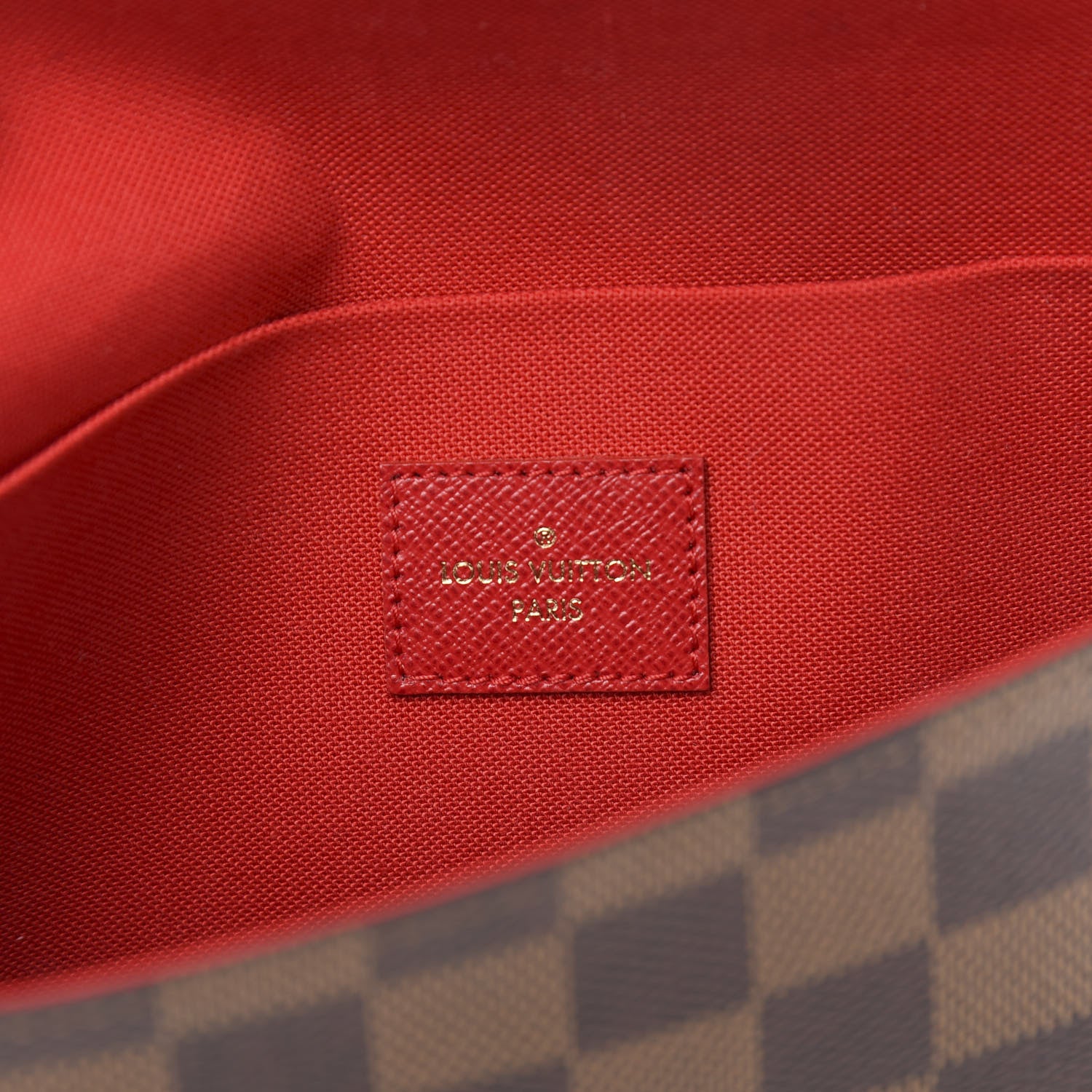 Louis Vuitton Damier Ebene Pochette Felicie Chain Wallet 6 of 10
