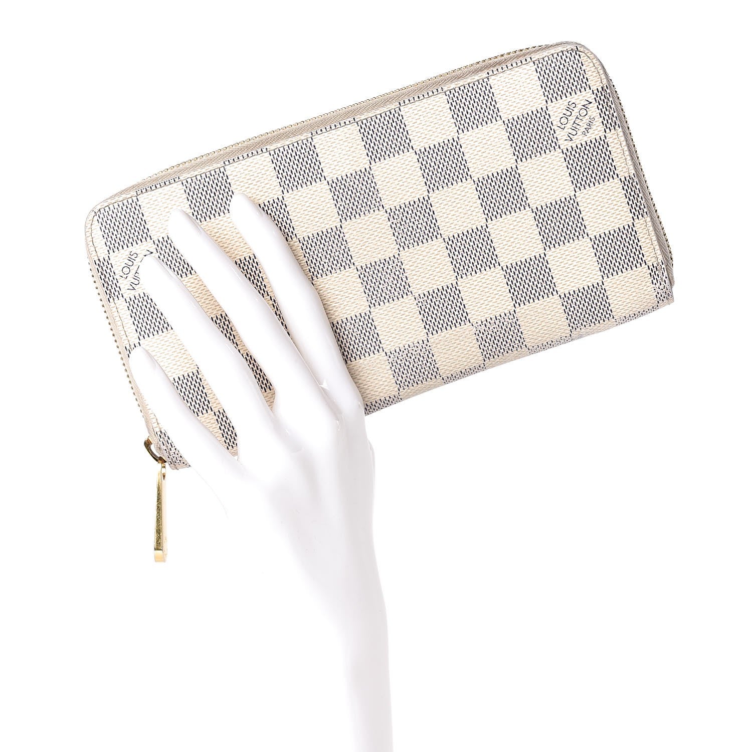 Louis Vuitton Damier Azur Zippy Wallet 2 of 13