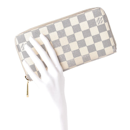 Louis Vuitton Damier Azur Zippy Wallet 2 of 13