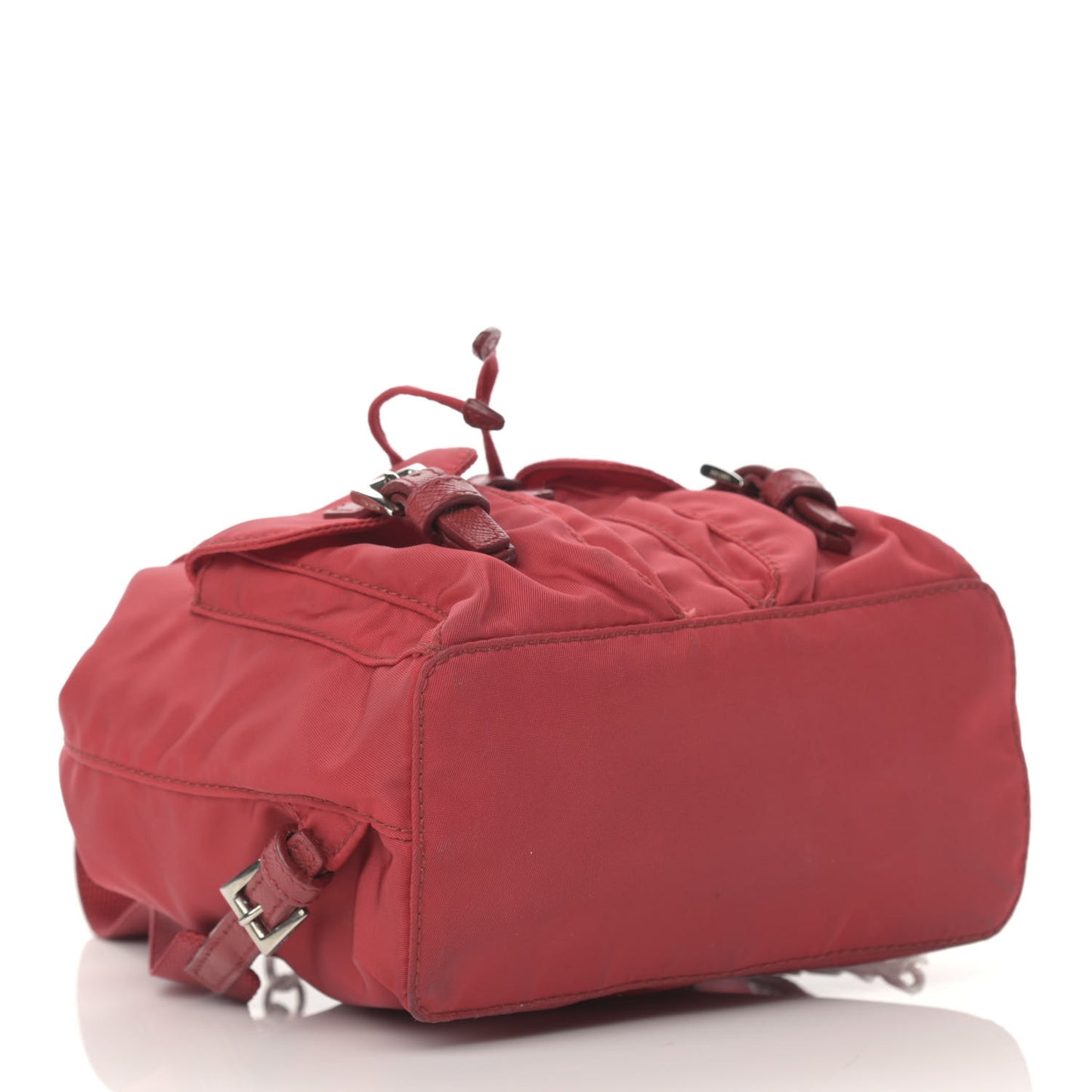 Nylon Vela Mini Crossbody Backpack Rosso