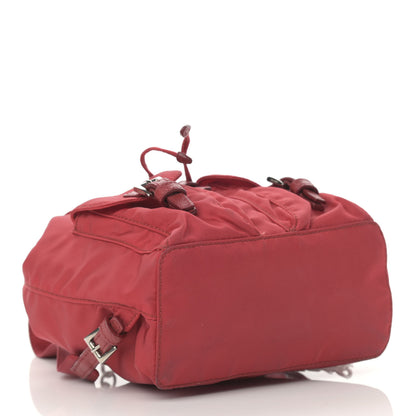 Prada Nylon Vela Mini Crossbody Backpack Rosso 4 of 12