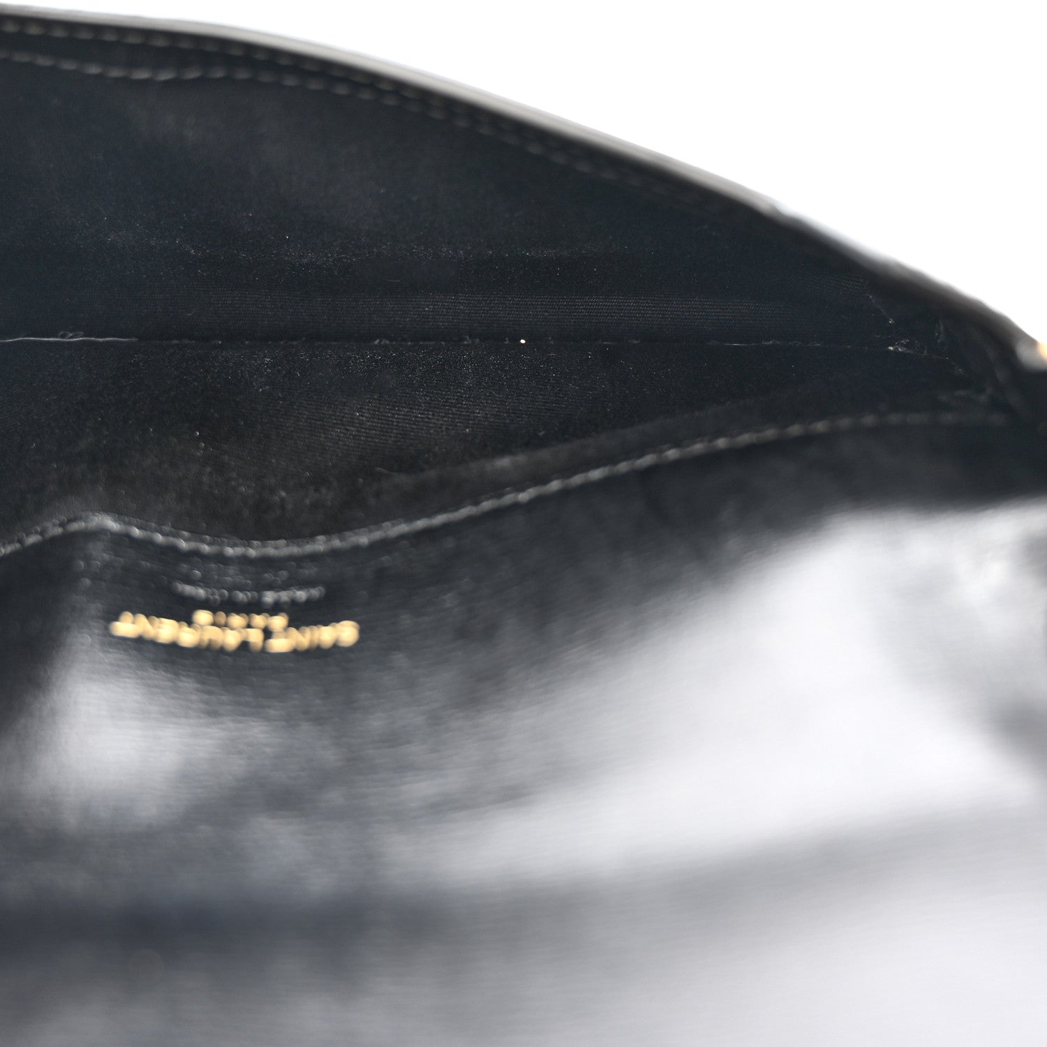 Saint Laurent Smooth Calfskin Monogram Phone Holder Crossbody Black 5 of 6