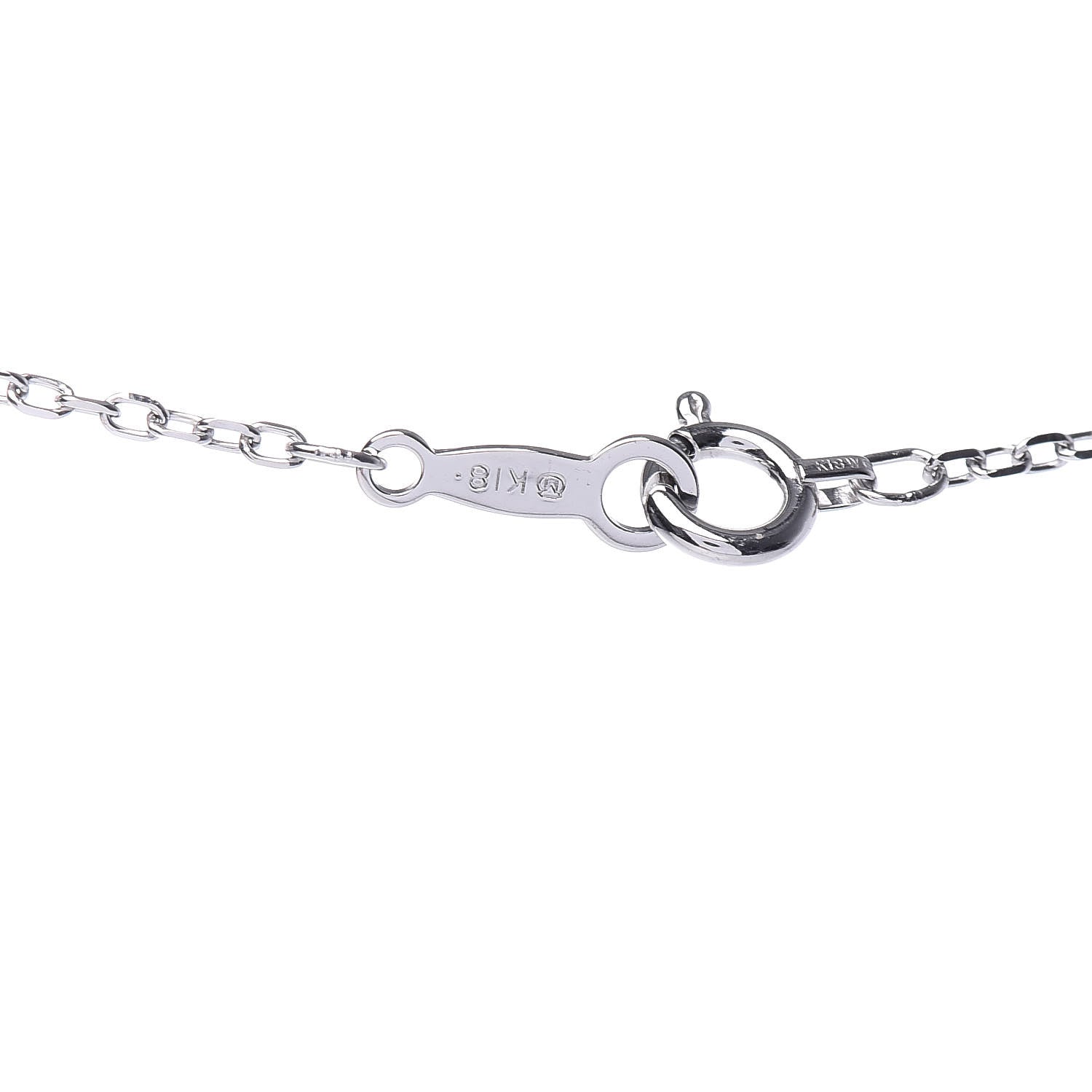 Mikimoto 18K White Gold Akoya Pearl 7.5mm Pendant Necklace 5 of 6