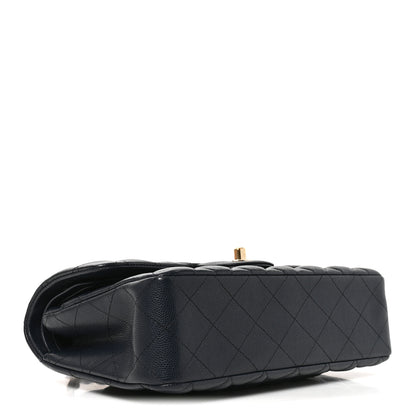Chanel Caviar Quilted Small Double Flap Dark Navy 4 of 10