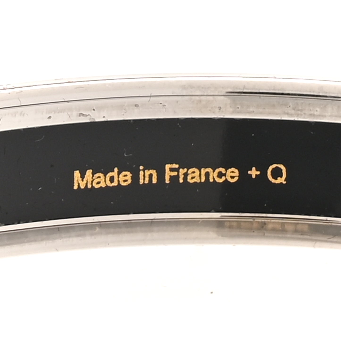 Enamel Printed Narrow Caleche Bracelet 65 Black