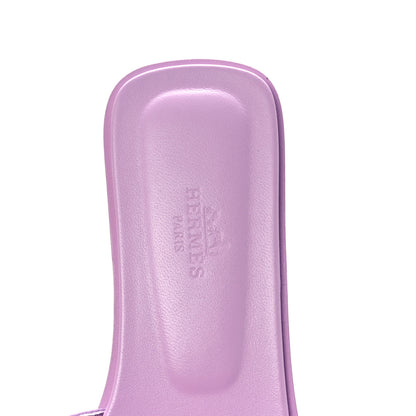Hermes Epsom Oran Sandals 36.5 Violet Amethyste 7 of 9