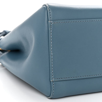 Fendi Nappa Mini Peekaboo Iconic Satchel Blue 9 of 10