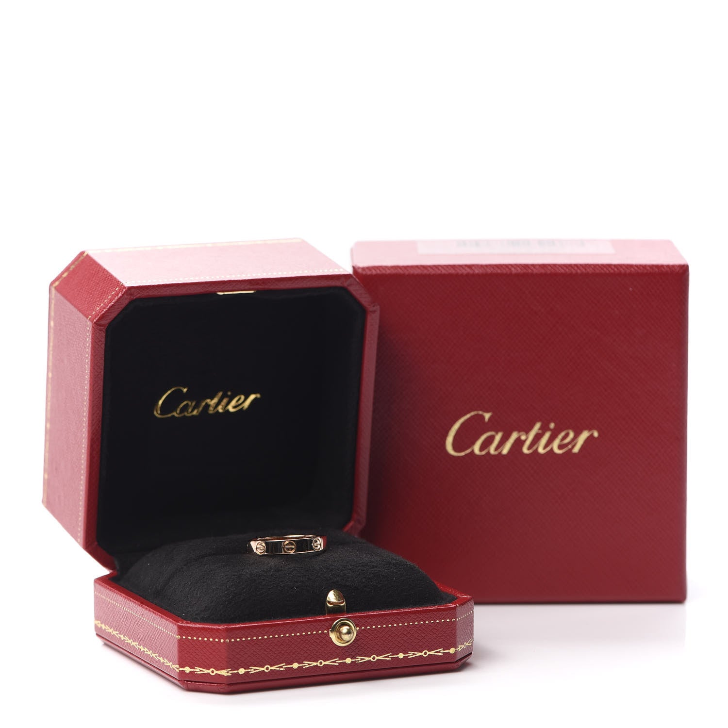 Cartier 18K Pink Gold 3.5mm LOVE Wedding Band Ring 53 6.25 5 of 5