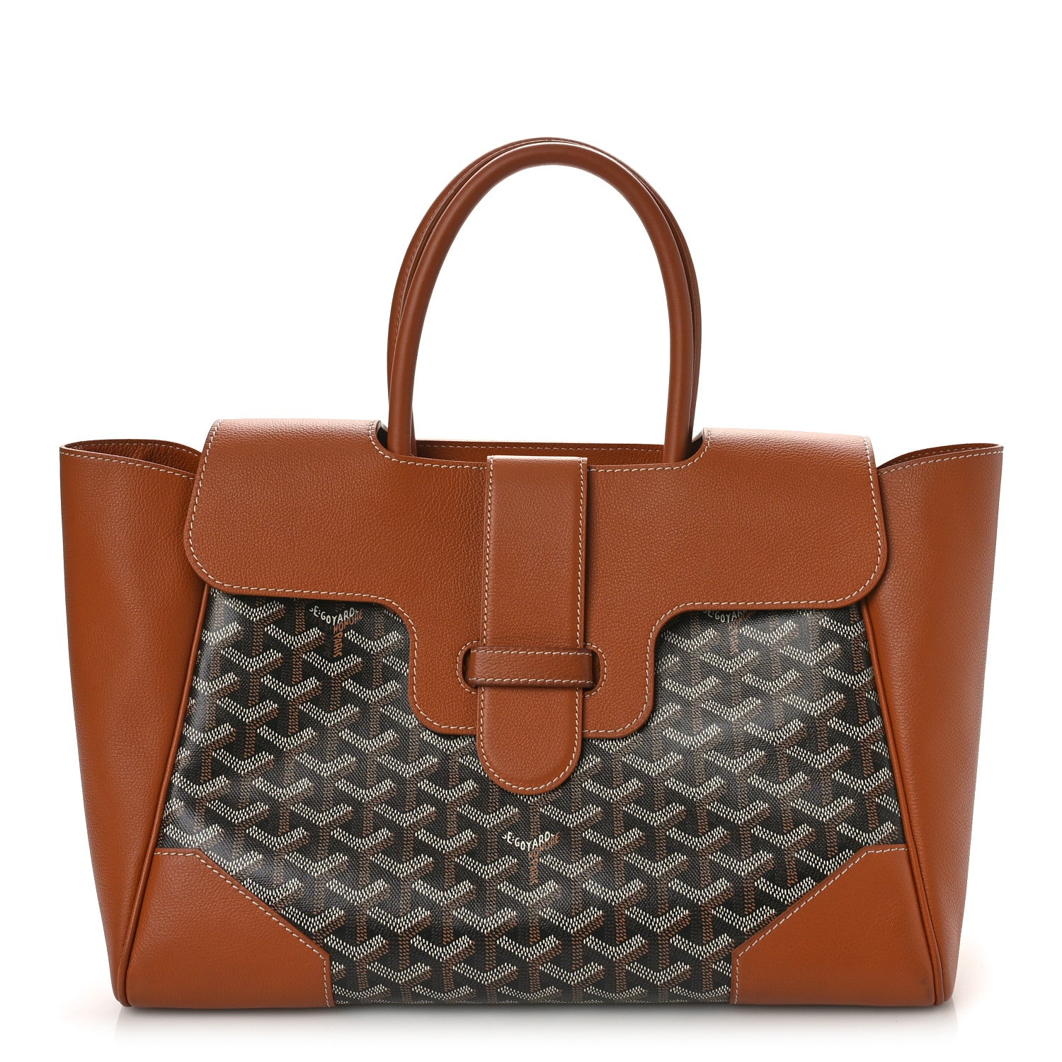 Goyard Goyardine Saigon Tote Black Gold 1 of 9