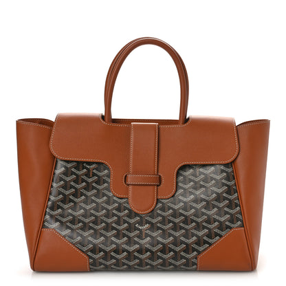 Goyard Goyardine Saigon Tote Black Gold 1 of 9