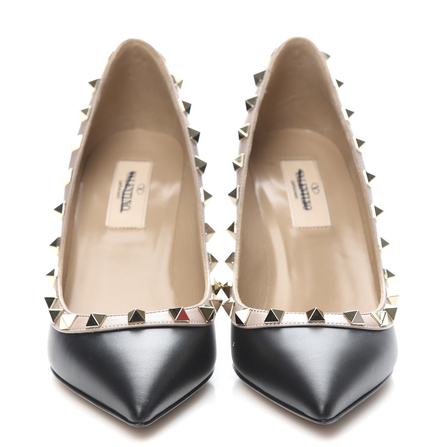 Valentino Garavani Calfskin Rockstud 85mm Pumps 36 Black Poudre 2 of 8