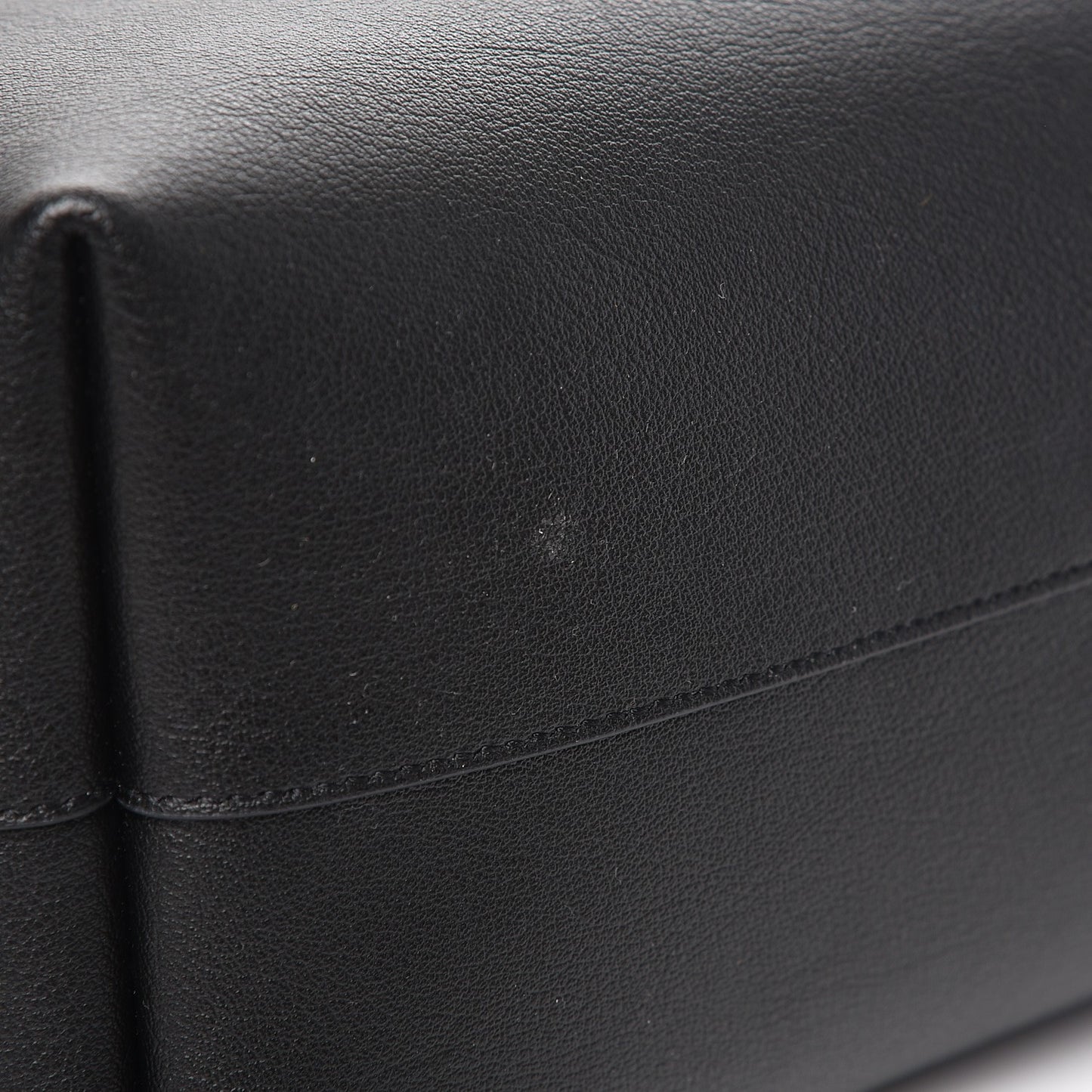 Calfskin Large Shopping Tote Black
