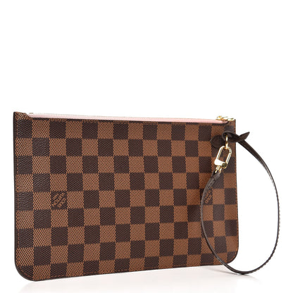 Louis Vuitton Damier Ebene Neverfull MM GM Pochette Rose Ballerine 3 of 7