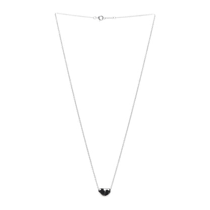 Tiffany Platinum 11mm Elsa Peretti Bean Pendant Necklace 3 of 6