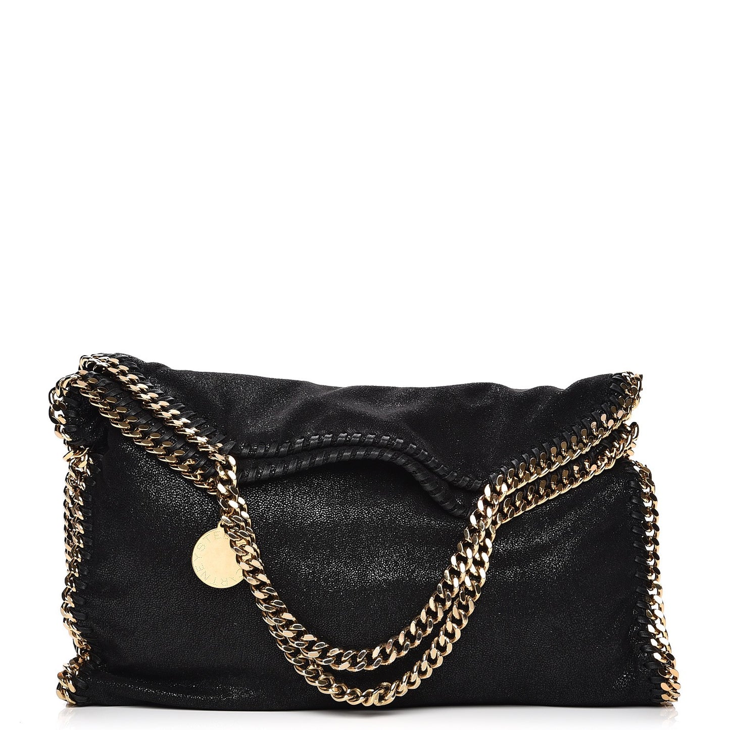 Shaggy Deer Falabella Fold Over Tote Black