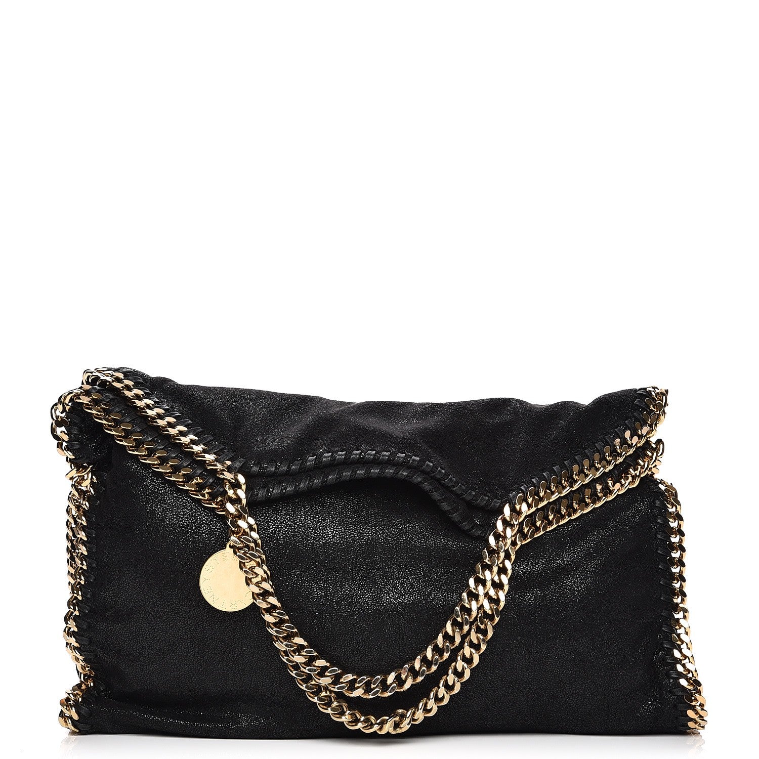 Stella McCartney Shaggy Deer Falabella Fold Over Tote Black 1 of 9