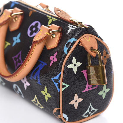 Louis Vuitton Monogram Multicolor Mini Sac HL Speedy Black 10 of 11