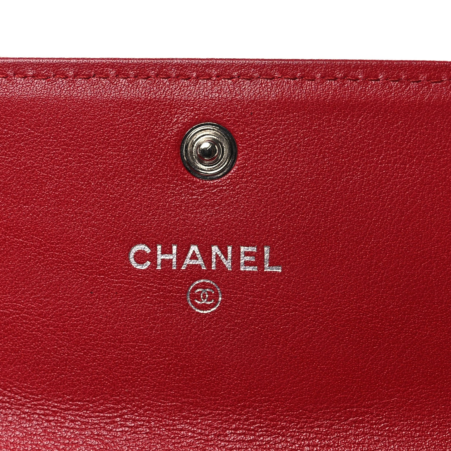 Caviar Timeless CC Large Gusset Flap Wallet Light Red