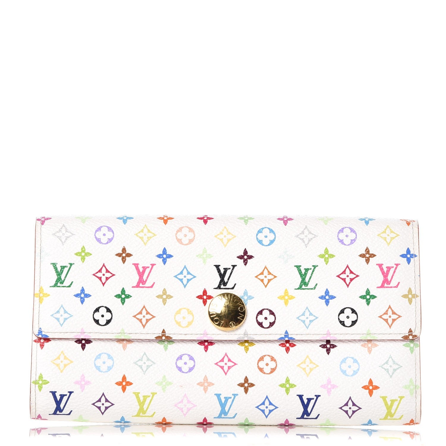 Louis Vuitton Monogram Multicolor Sarah Wallet Black 1 of 8