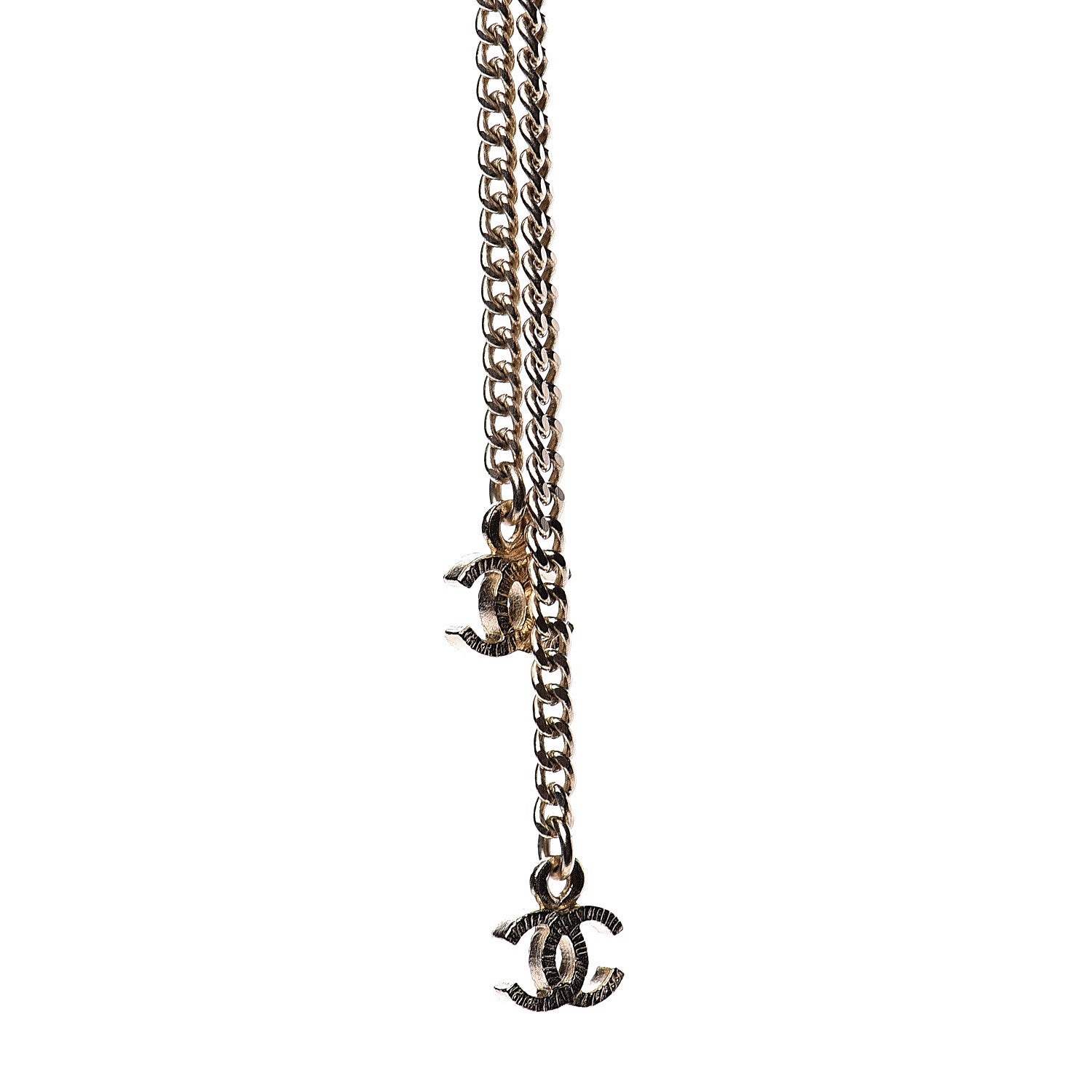 Chanel Beaded Resin CC Long Necklace Gold Multicolor 7 of 8