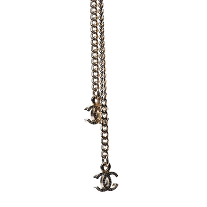 Chanel Beaded Resin CC Long Necklace Gold Multicolor 7 of 8