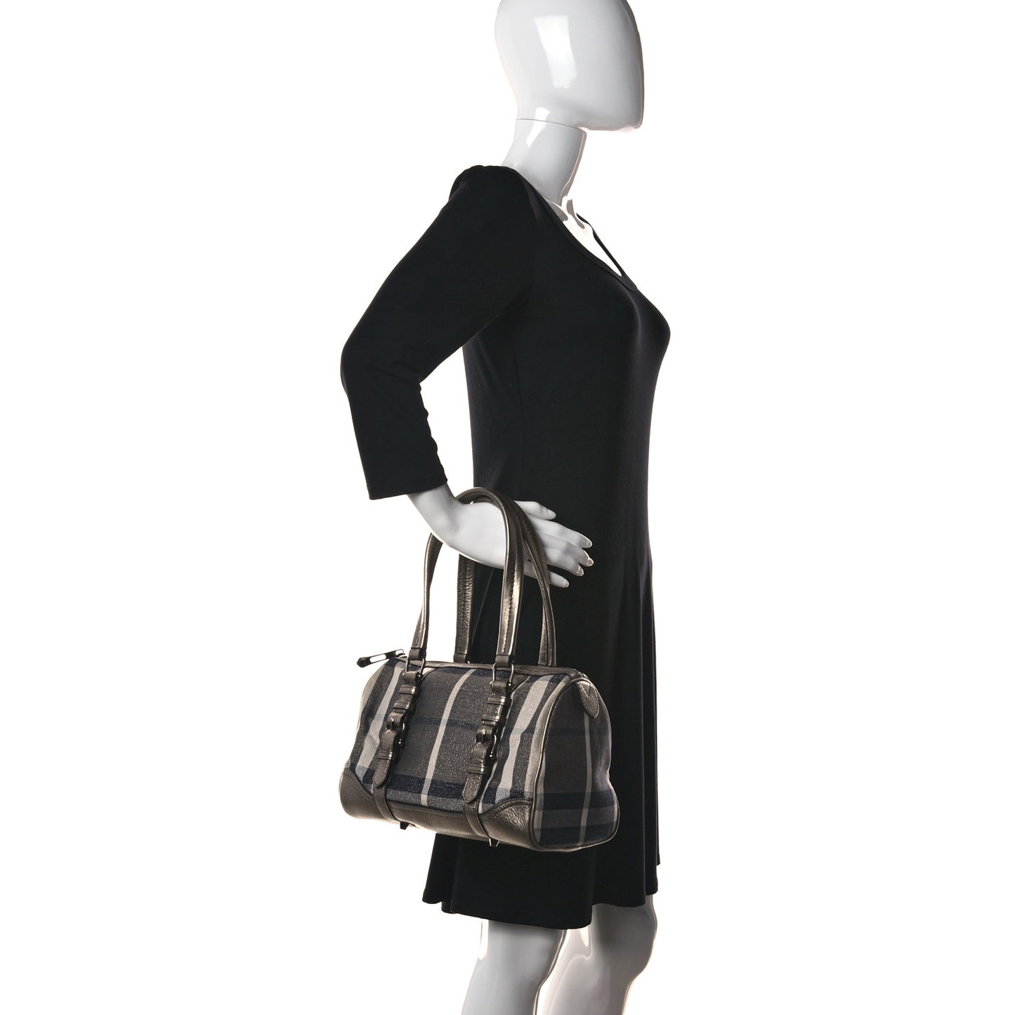 Metallic Shimmer Check Medium Alchester Bowling Bag