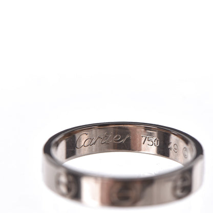 Cartier 18K White Gold 4mm LOVE Wedding Band Ring 49 4.75 5 of 7