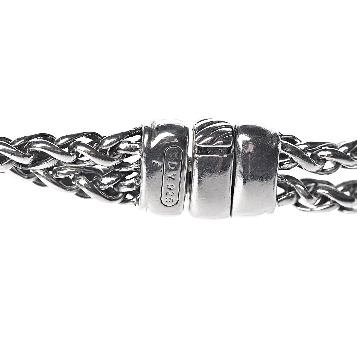 Sterling Silver Diamond Prasiolite 14mm Moonlight Ice Albion Wheat Chain Pendant Necklace